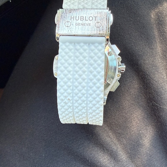 Hublot Silver and White Chronograph Watch - Picture 2 of 5